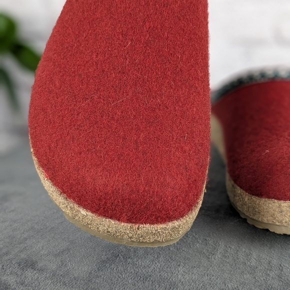 Haflinger wool GZ clog, 42, Chili / red - Picture 8 of 15